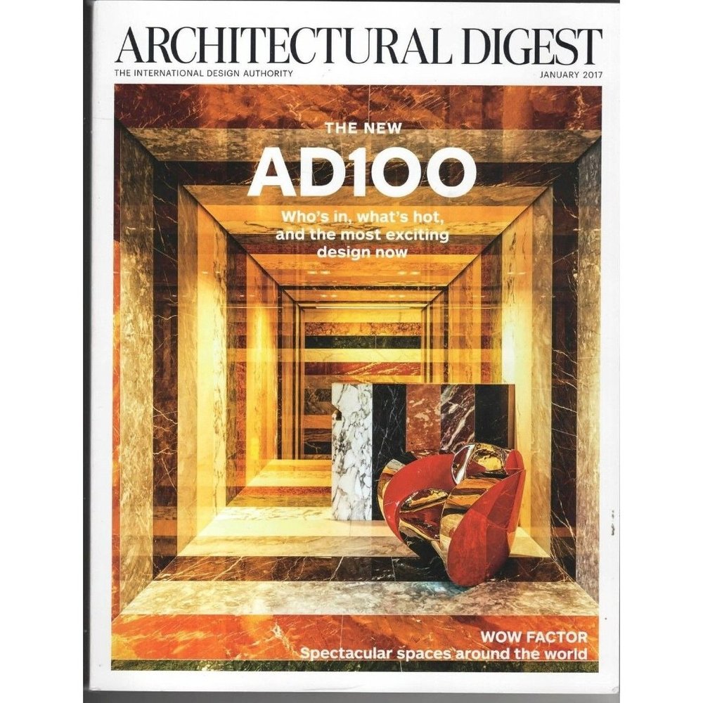 AD Architectural Digest January 2017 The New AD100 The WOW Factor